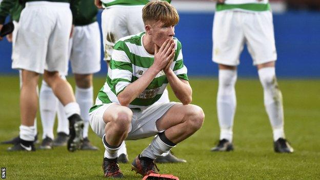 Liam Morrison in action for Celtic