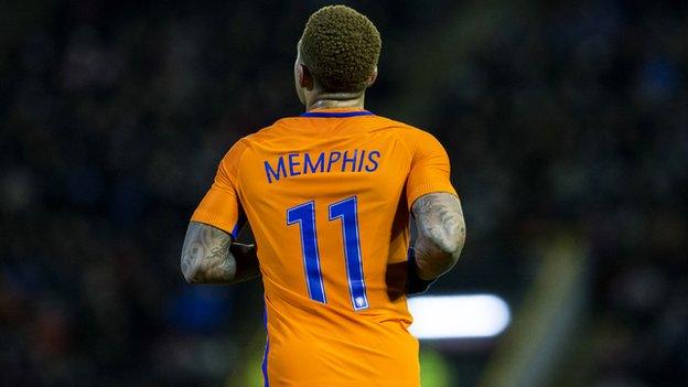 Netherlands striker Memphis Depay