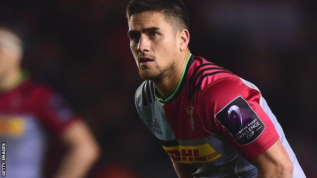 Ben Botica in action for Harlequins