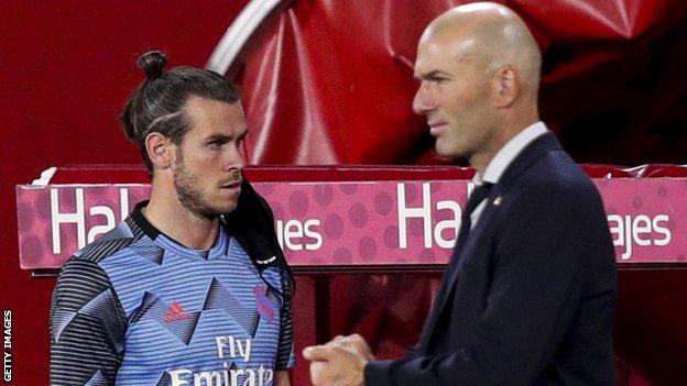 Gareth Bale and Zinedine Zidane