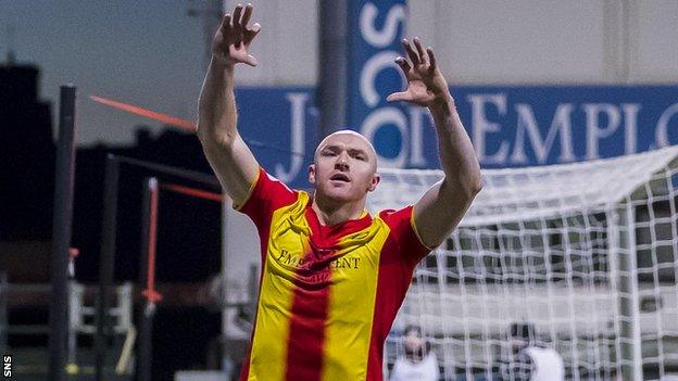 Partick Thistle striker Connor Sammon