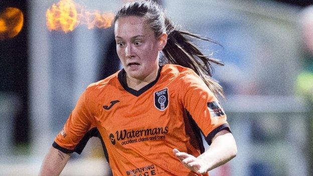 Abbi Grant in action for Glasgow City