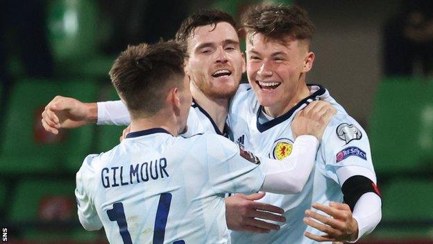 Nathan Patterson scored his first Scotland goal in a win in Moldova in November