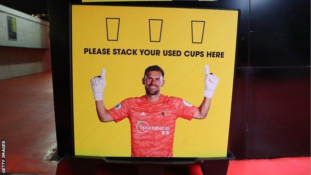 Watford brought in reusable pint glasses in 2019