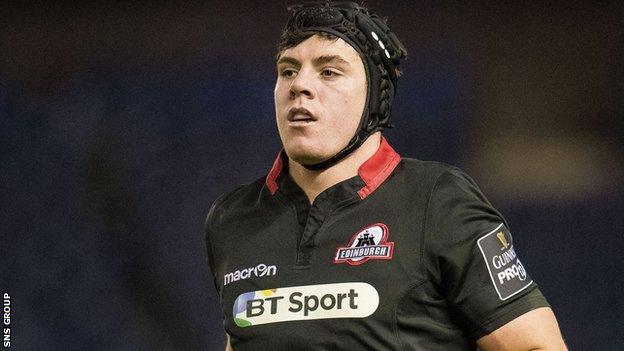 Edinburgh back-row Hugh Blake