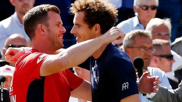 Leon Smith and Andy Murray