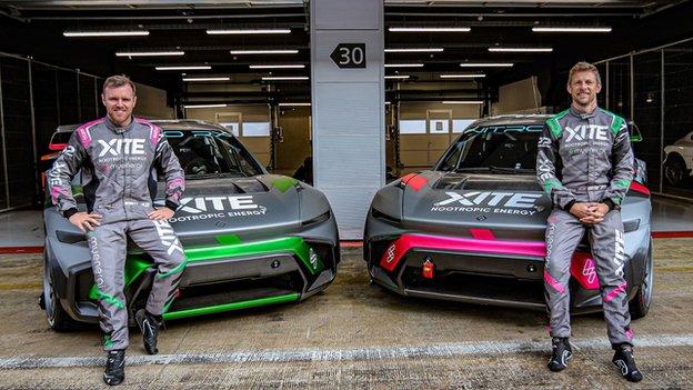 Oli Bennett and Jenson Button