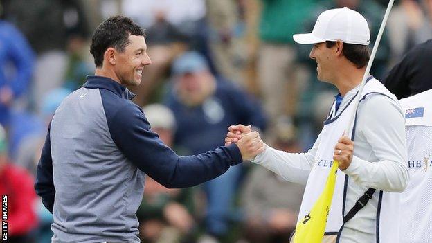 Rory McIlroy and Harry Diamond