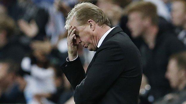 Newcastle manager Steve McClaren