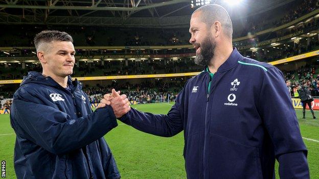 Johnny Sexton and Andy Farrell