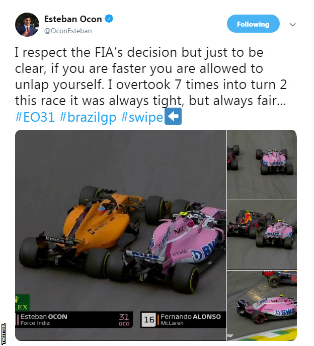 Esteban Ocon Twitter