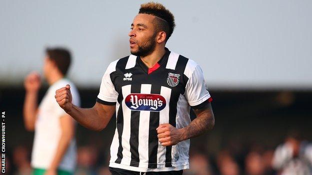 Nathan Arnold got the only of the game for Grimsby Town at Bognor