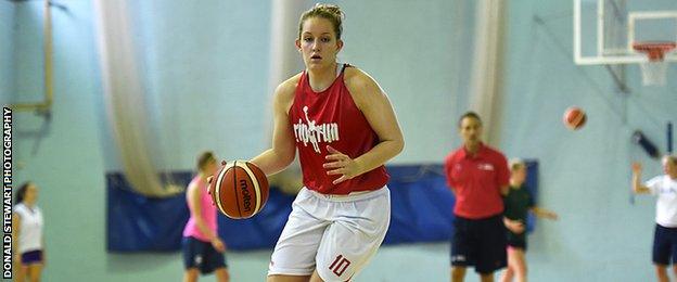 Caledonia Pride player Sarah Thomson