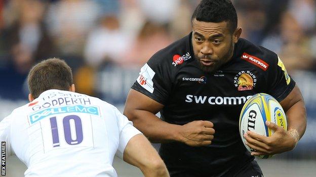 Exeter's Elvis Taione