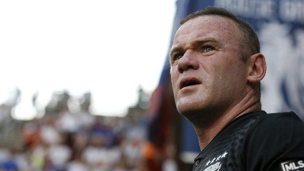 Wayne Rooney in action for DC United