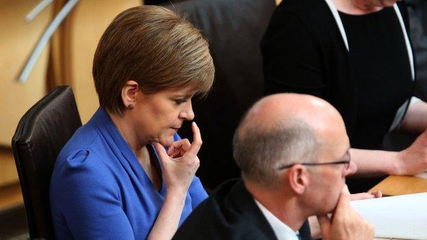 Nicola Sturgeon and John Swinney