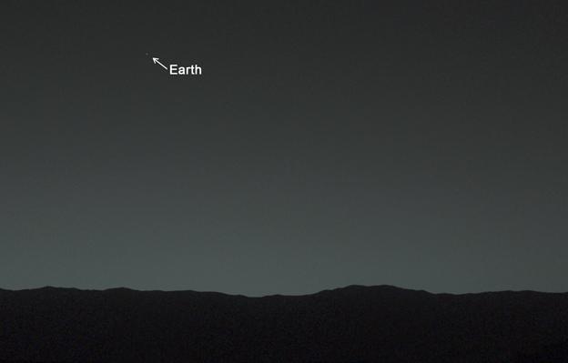 Earth seen from Mars