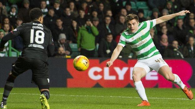 James Forrest scores