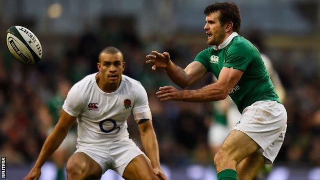 Jared Payne in action for Ireland against England