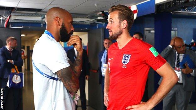 Thierry Henry and Harry Kane