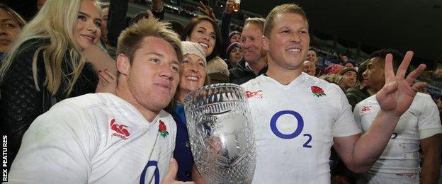 Teimana Harrison and Dylan Hartley