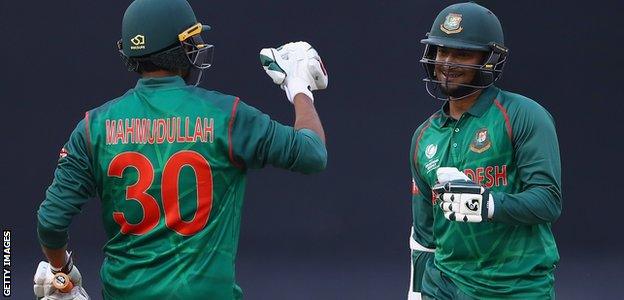 The partnership between Mahmudullah and Shakib was Bangladesh's first in excess of 200 in ODI cricket