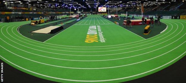 The indoor circuit at Portland