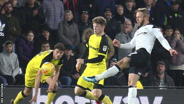 Johnny Russell scores for Derby County