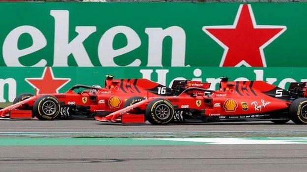 Charles Leclerc is ordered to let team-mate Sebastian Vettel through