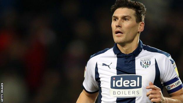 Gareth Barry in action for West Brom