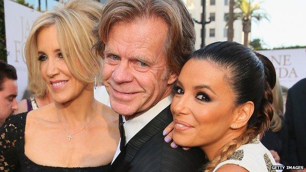 Felicity Huffman, William H. Macy and Eva Longoria