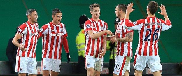 Stoke City players