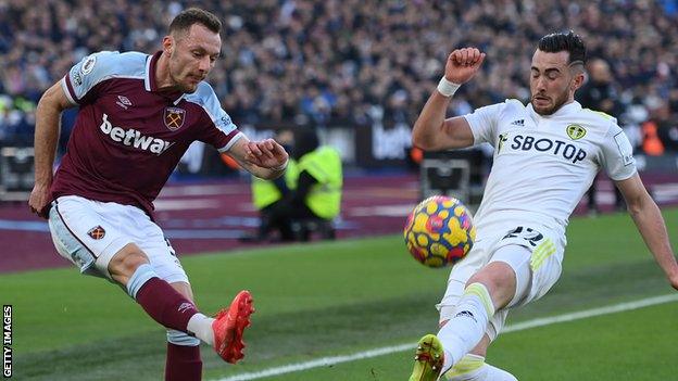 West Ham and Leeds United are among the teams with gambling sponsorship on their shirts