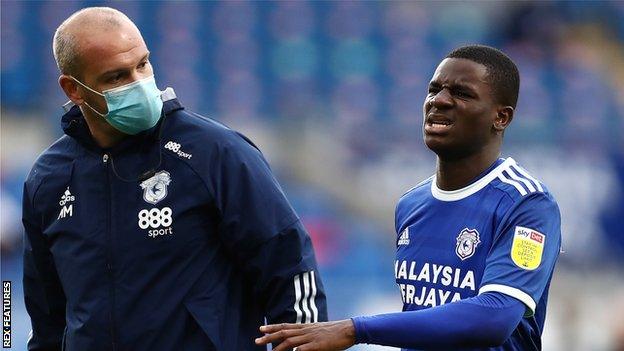 Jordi Osei-Tutu limped off during Cardiff's draw with Middlesbrough last Saturday, his seventh appearance since joining on loan from Arsenal