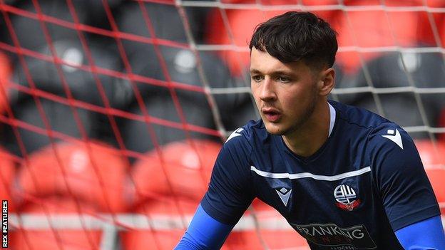 James Trafford in action for Bolton