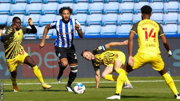 Izzy Brown in action for Sheffield Wednesday