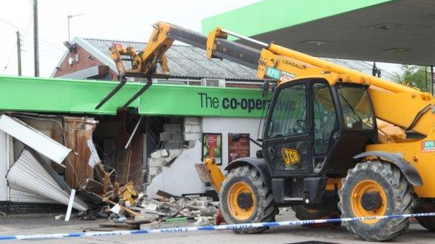 Ram raid in Chesterfield