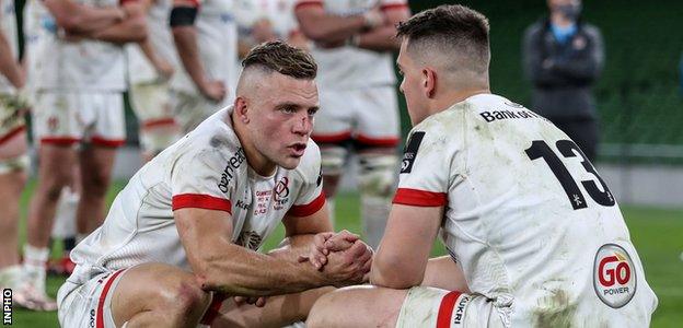 Ian Madigan consoles James Hume