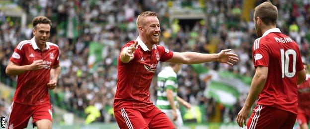 Andrew Considine (left), Adam Rooney (centre) and Niall McGinn