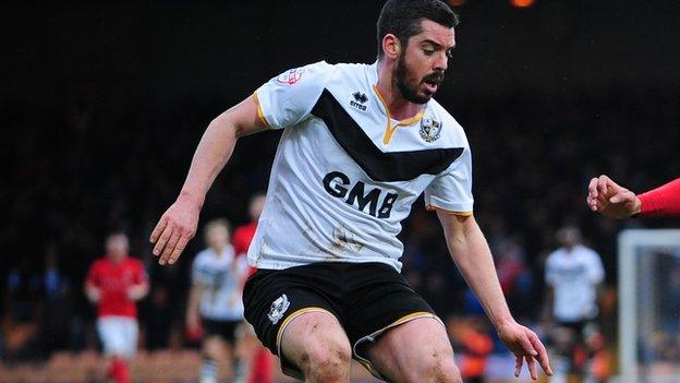 Port Vale defender Richard Duffy