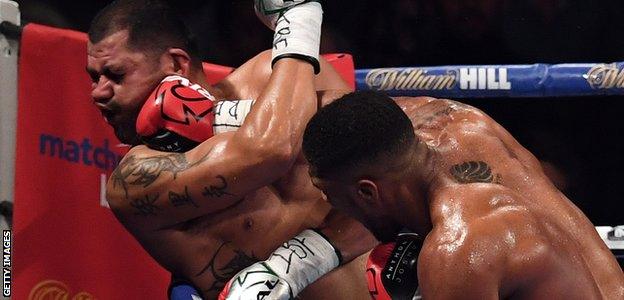 Anthony Joshua and Eric Molina