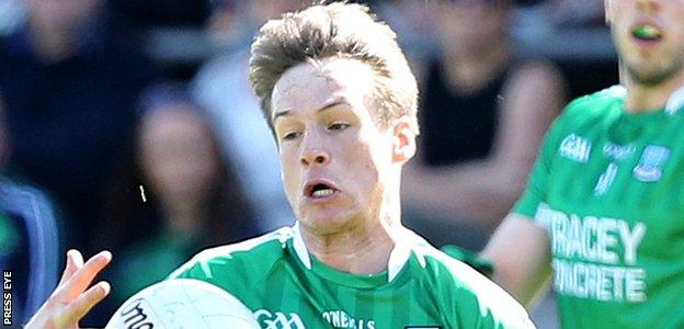 Tomas Corrigan was the star performer at Brewster Park with nine of Fermanagh's points