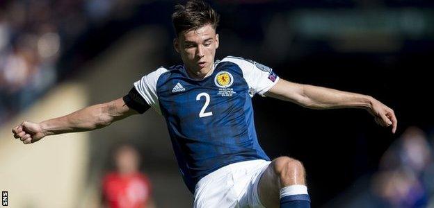 Scotland defender Kieran Tierney