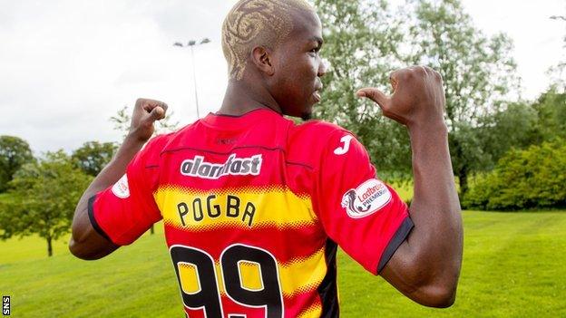 Mathias Pogba has signed a one-year deal with Partick Thistle