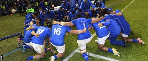 Samoa players