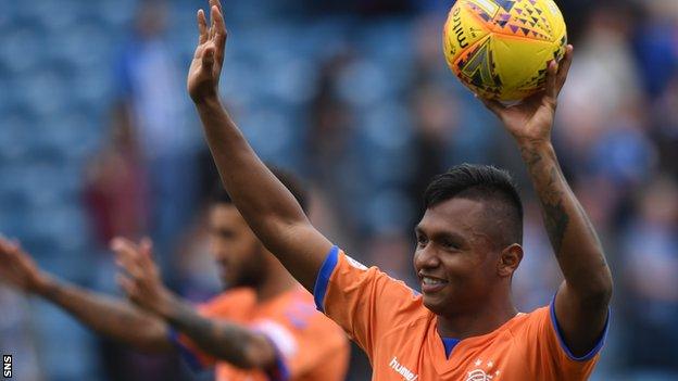 Rangers striker Alfredo Morelos