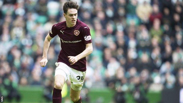 Hearts full-back Liam Smith