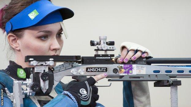 Jen McIntosh at the Commonwealth Games in 2014