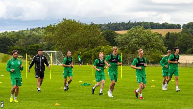 The friendly was to be at Hibs' East Lothian training ground