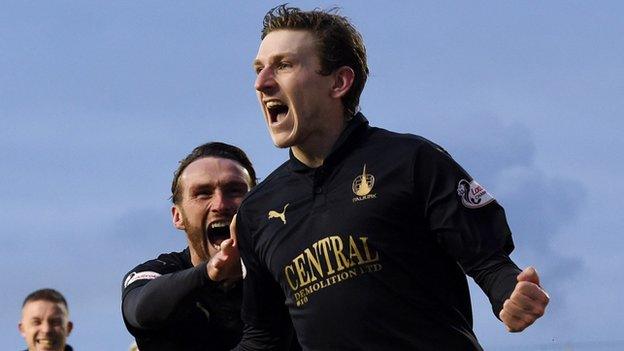 Falkirk's Blair Alston celebrates